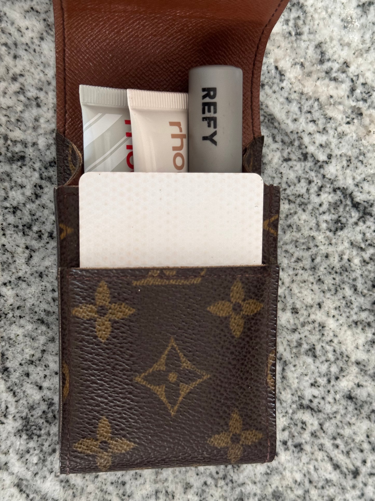 Louis Vuitton lipstick and card holder