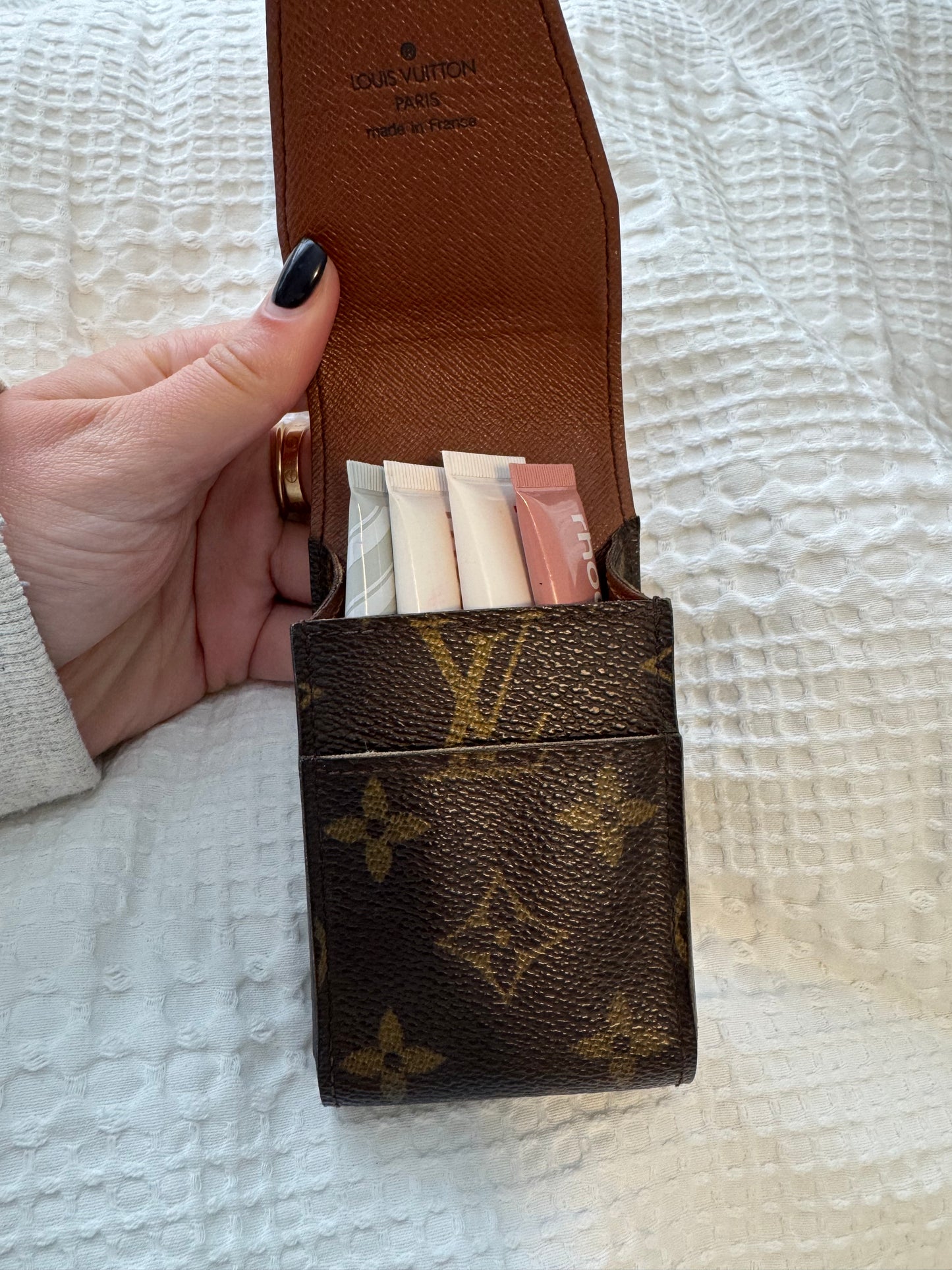 Louis Vuitton lipstick and card holder