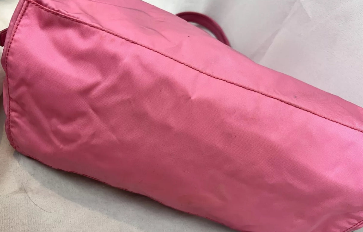 Prada Nylon Vela Sport Duffle Begonia