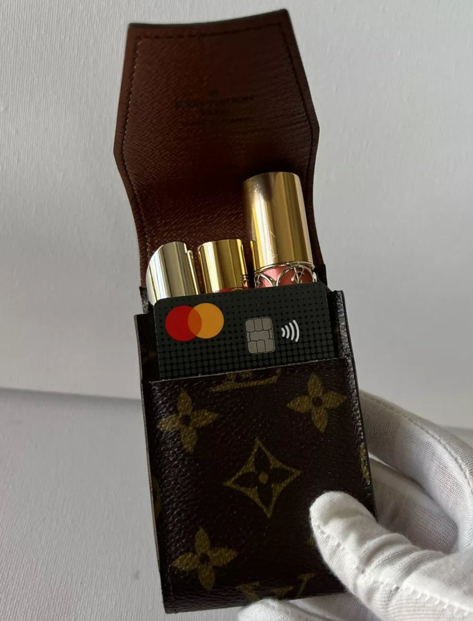 Louis Vuitton lipstick and card holder