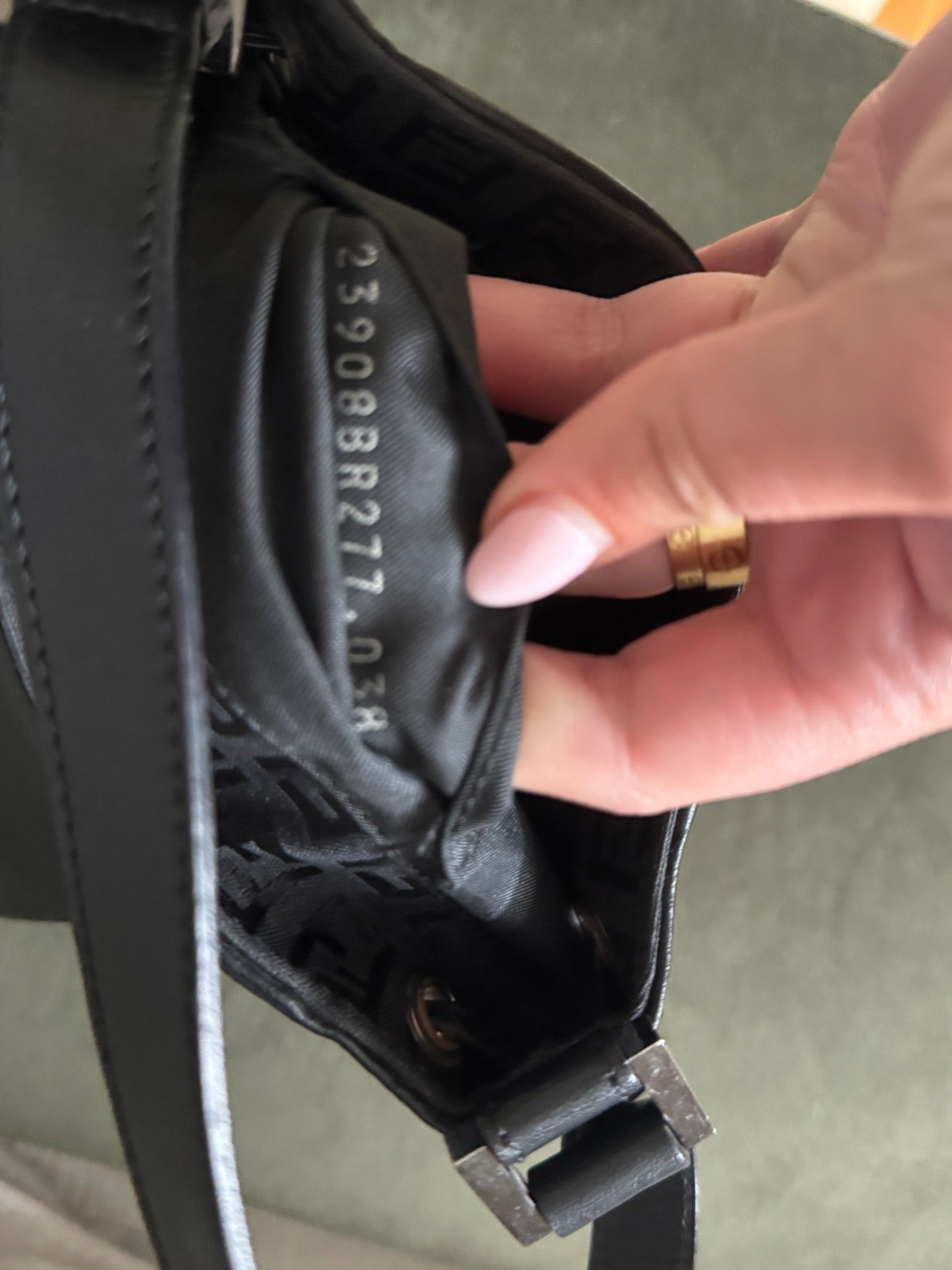 Fendi zuccachino FF mini bag